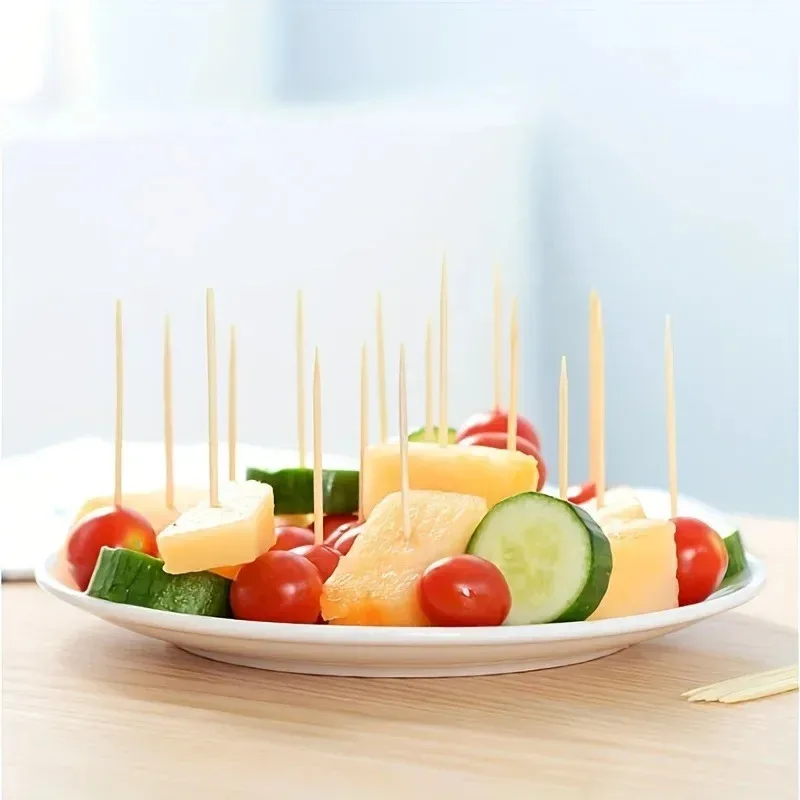 1000PCS Disposable Double Headed Toothpicks Natural Bamboo Floss Home Kitchen Restaurant Hotel Portable Teeth Cleaning Tool toothpick set