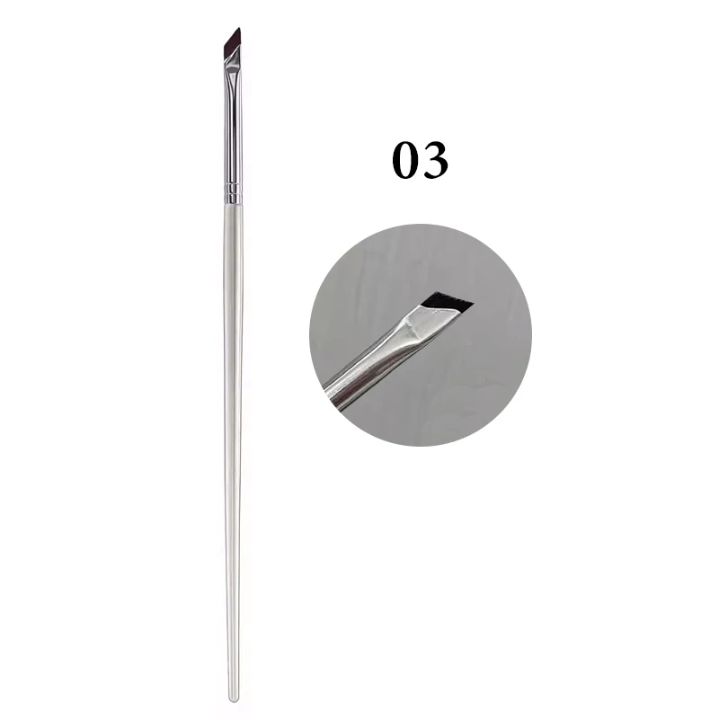 Professional Ultra Fine Angled Eyeliner Brush For Precise Makeup_voghion.com