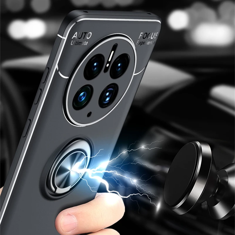 Per Cover Huawei Mate 50 Pro Custodia Per Mate 50 Pro Capas Back Tpu Soft Ring Supporto Magnetico Per Cover Huawei Mate 50 Pro Fundas