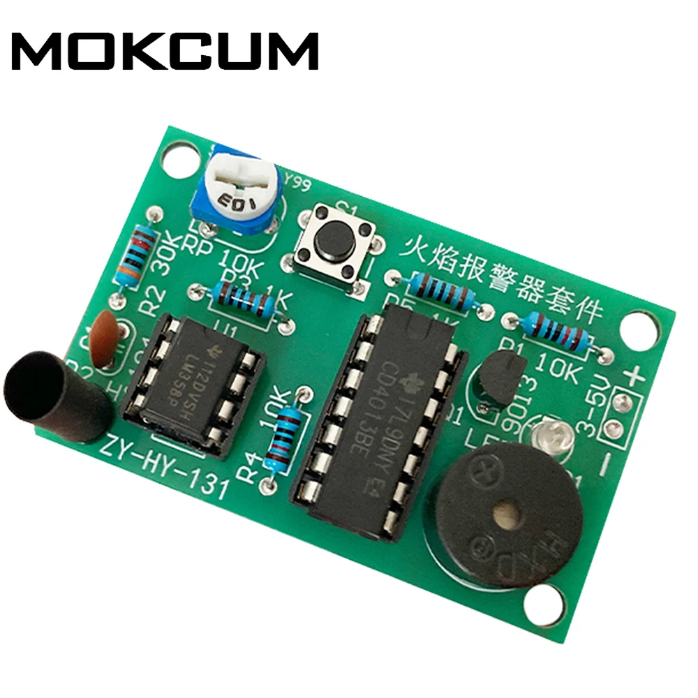 

Flame Fire Monitoring And Detection Module Automatic Alarm Household Fire Protection System Soldering Kit