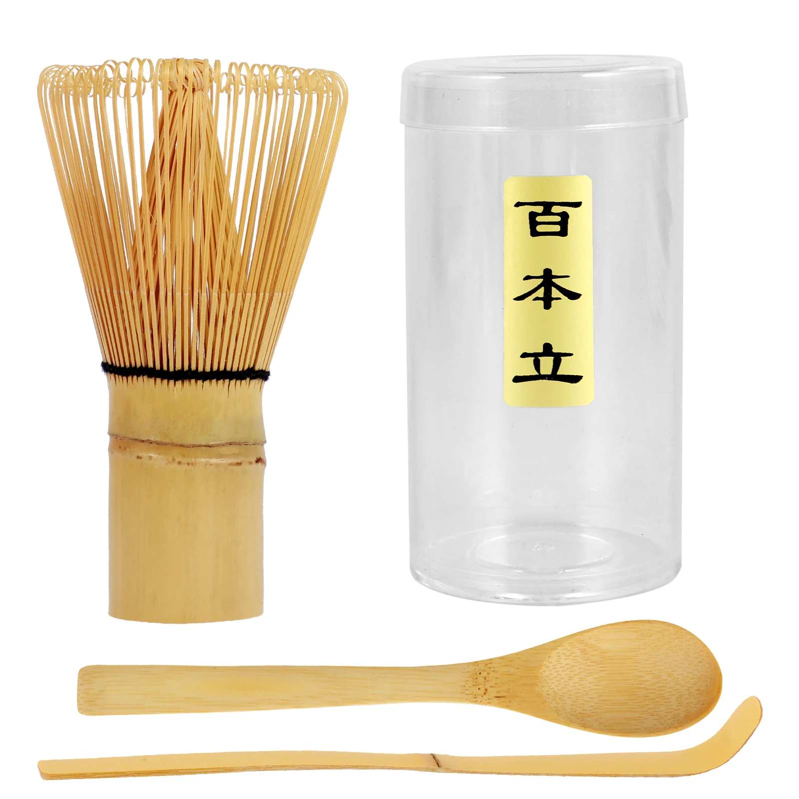 Batidor De Bambu Te Matcha Batidor De Matcha Tradicional De Bambú - 100  Dientes, 18cm, Kit Ceremonia Té Japonés Matcha Kit, image size:1600x1600
