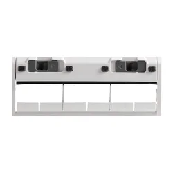 Enhanced Main Brush Cover for Robotic Vacuum Cleaners (White cover)