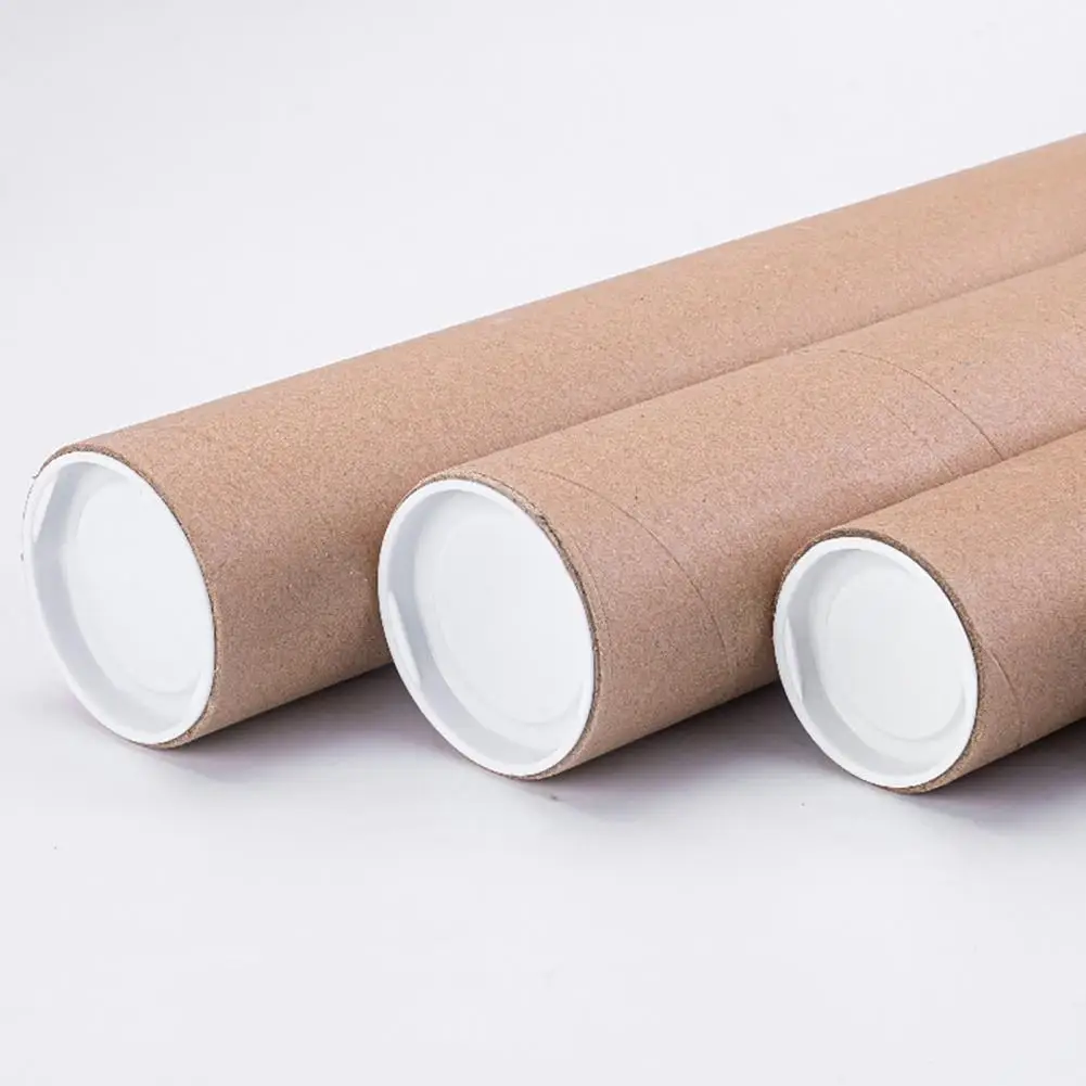 5pcs Postal Tubes Practical Poster Tube Cardboard Tubes Postal Tubes for  Poster 