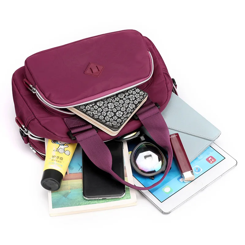 New Fashion Women's Handbag Nylon Bag Large Capacity Nylon Women's Bag Single Shoulder Crossbody