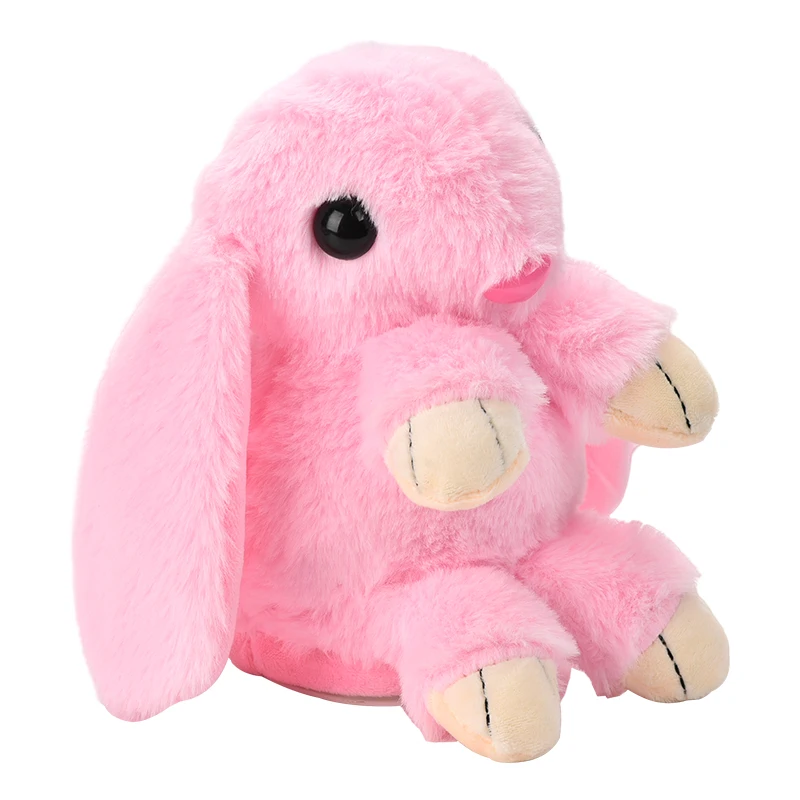 Interactive Storytelling Rabbit Toy-Light & Music Educational Toy for Kids, USB Charging, Ages 3+