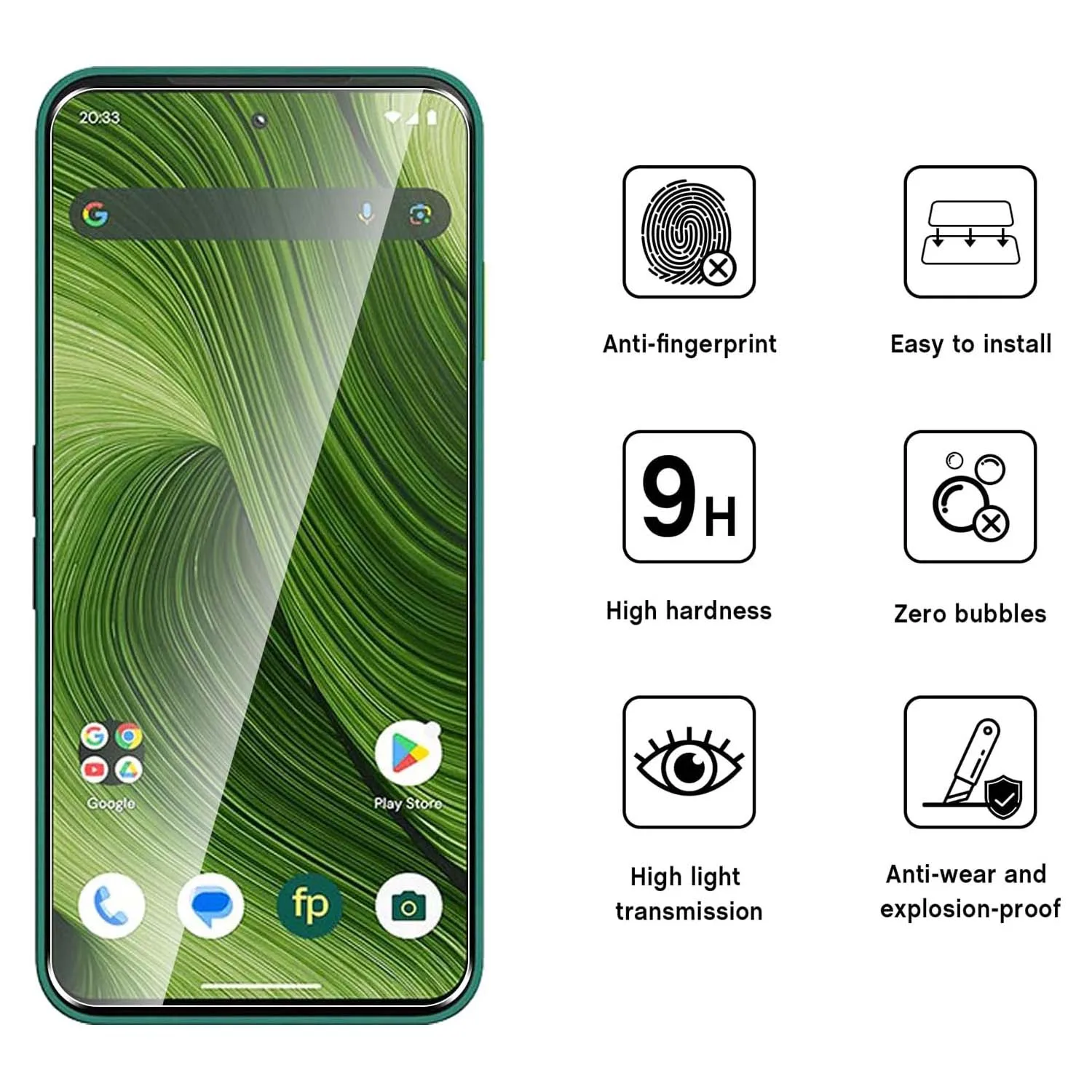 Tempered Glass Screen Protector Film - Available in Multi-Pack Options