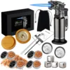 Kitchen Bar Tools Cocktail Smoker Kit 4 Types Smoked Wood Sustainable Flamethrower Party Reception Whiskey Beer Drink Smoker Set 1