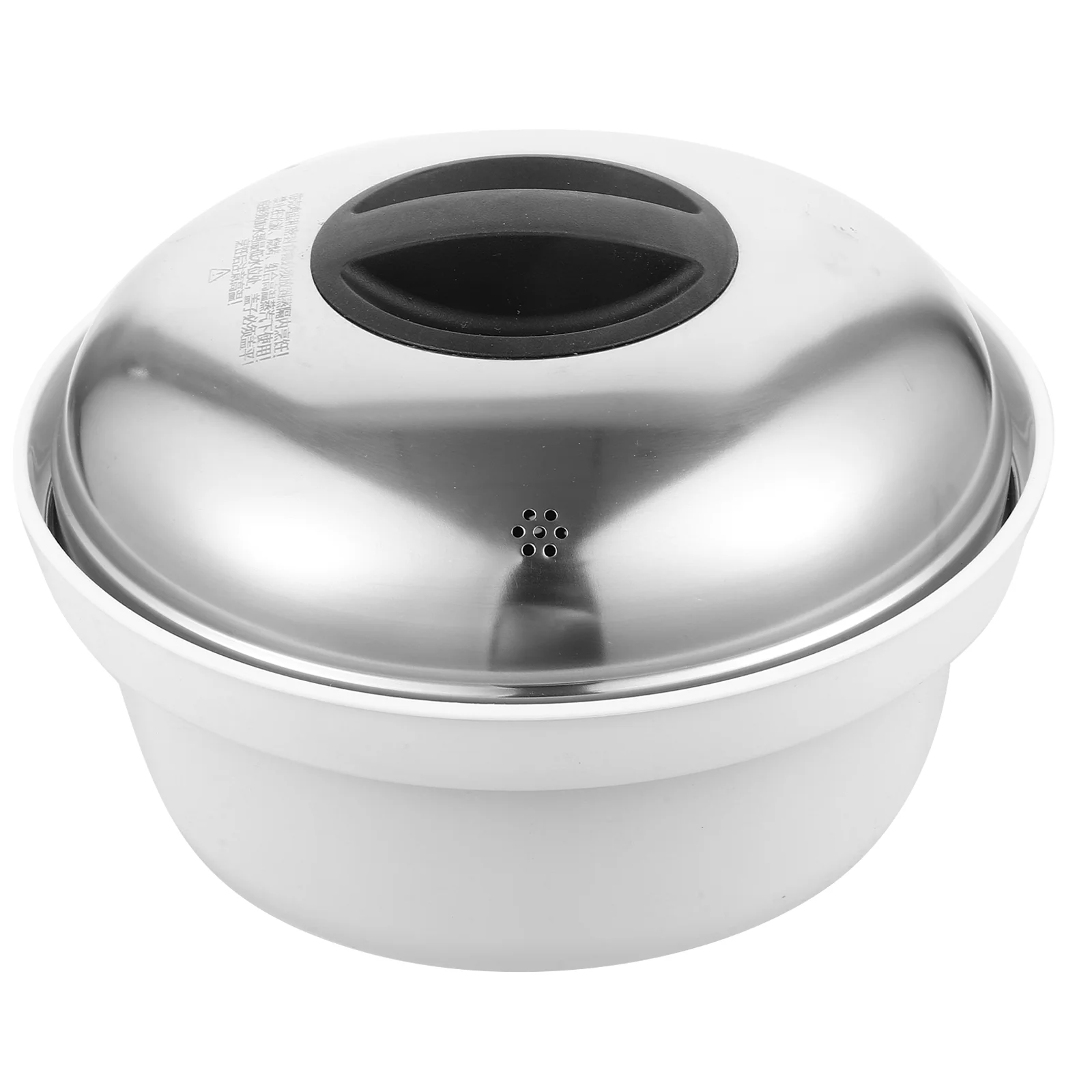 Microwave Steamer Set Stainless Steel Plastic Handle Steaming Buns Dumplings Rice Versatile Kitchen Tool