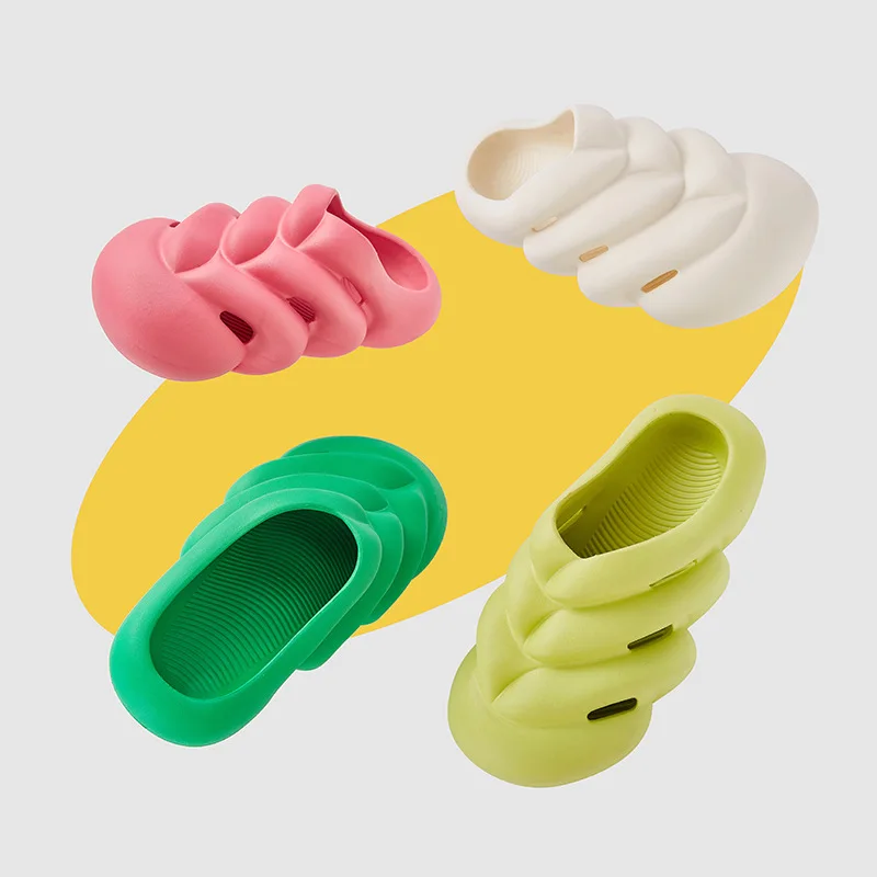 Skeleton Slippers Women's Summer Indoor Household Thick Bottom Non-slip Feces Couple Sandals And Slippers