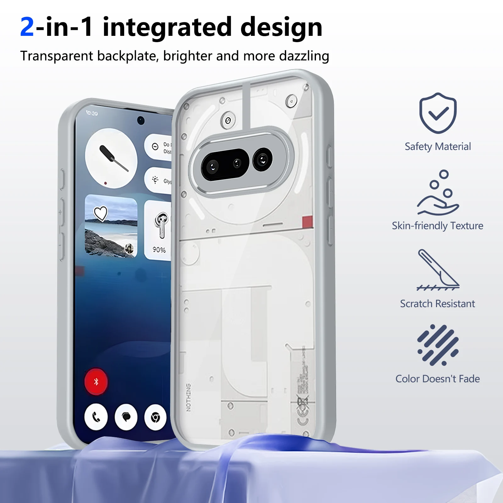 Transparent Shockproof TPU Silicone Case with Enhanced Protection