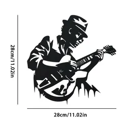Elevate Your Space: Unique Iron Guitarist Wall Art - Perfect for Home or Studio Decor, Ideal Gift for Music Lovers (TY - 203 - M)