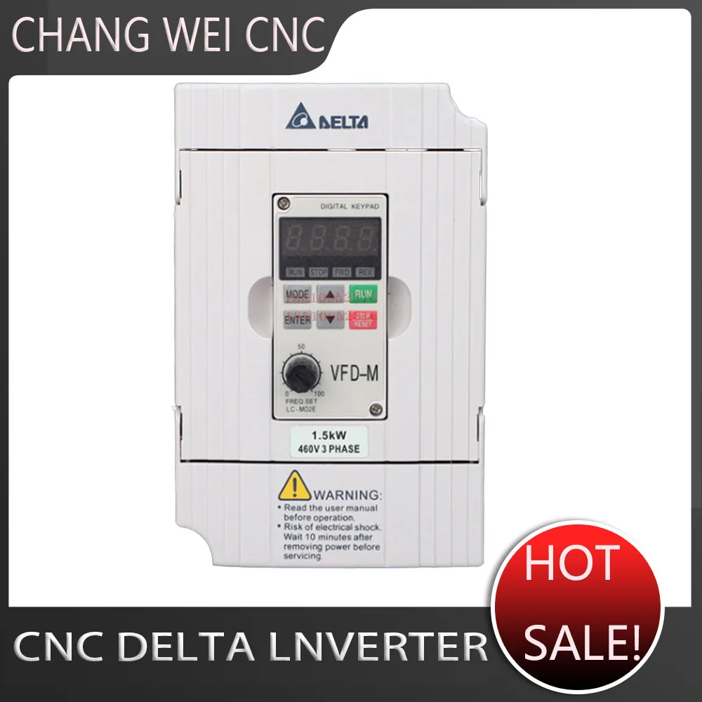 

New Cnc Delta Inverter, 220v 380v Inverter 0.4kw0.75kw1.5kw2.2kw3.7kw5.5kw7.5kw Vfd-m Series