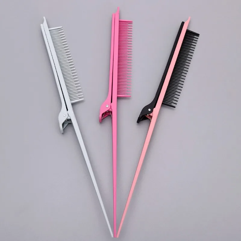 Hair Cutting Comb Tip-tail High-gloss Comb High-gloss Plastic Hair Salon Makeup Brush Stereotypes Comb Tool Weaving 6