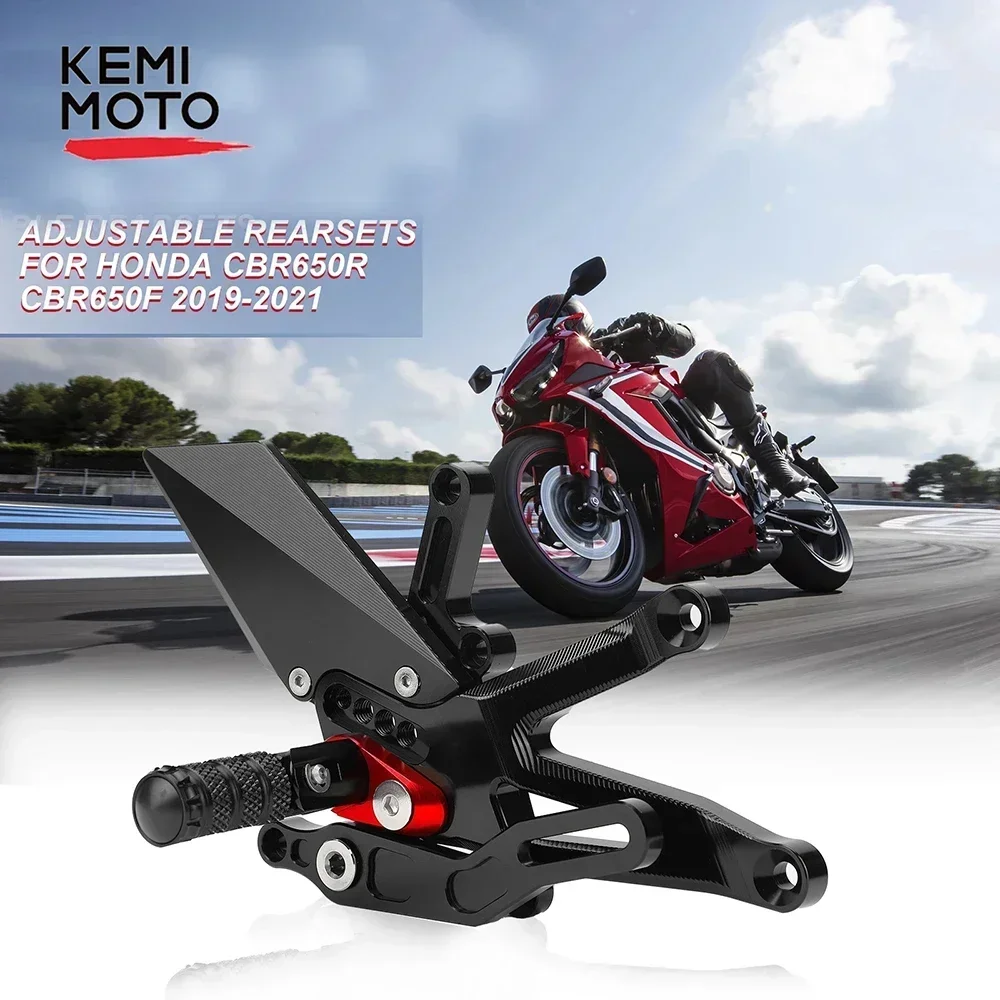 ForHondaCBR650RCBR650F2021MotorcycleAdjustableRearsetsFootPegs