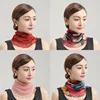 Summer New Face Mask Neckerchief Women Print Thin Scarf Sunscreen Soft Lady Three Usage Neck Collar Pullover Scarves Headbands 2