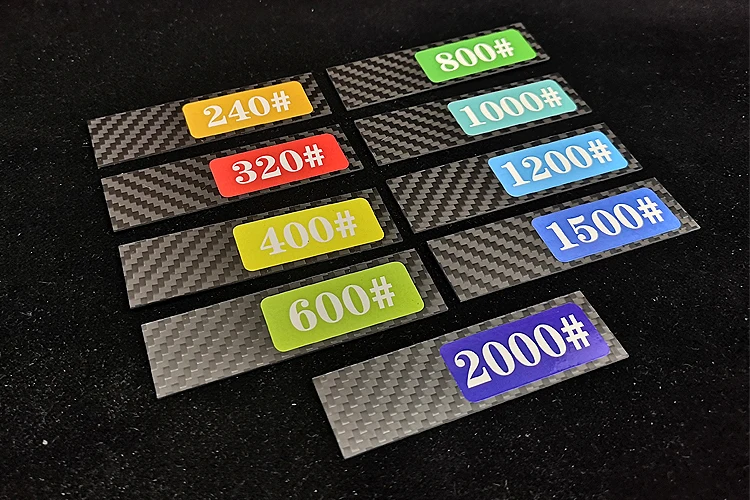 초박형 탄소 섬유 연마 플레이트, 플라스틱 모델 샌딩 로드 사포 연마 보드, 모델러 도구 취미 DIY