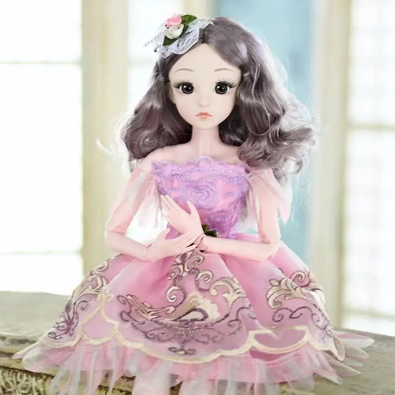 60cm Bjd Doll Fashion Girl 20 Movable Joints Romantic Princess Realistic Baby Dolls For Girls Toys For Children Birthday Gifts - 2