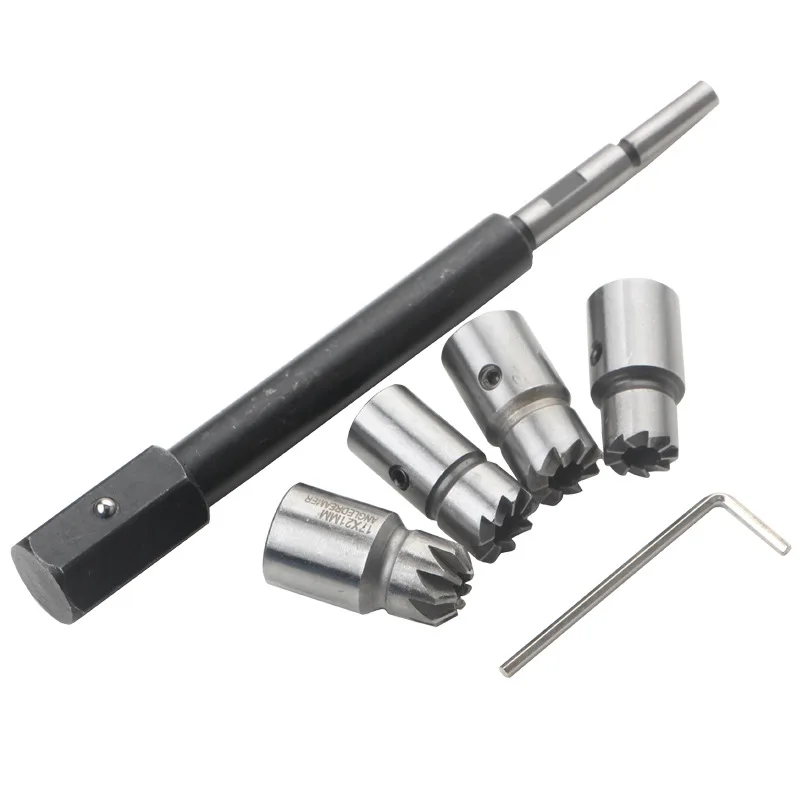 Clean Kit Auto Repair Tool Automotive Accessories Universal Car Diesel Injector Seat Cutter Set Oil Nozzle Reamer Carbon
