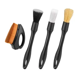 Premium Car Detailing Brush Set for Interior Cleaning and Dusting (4PCS Brush Set B)