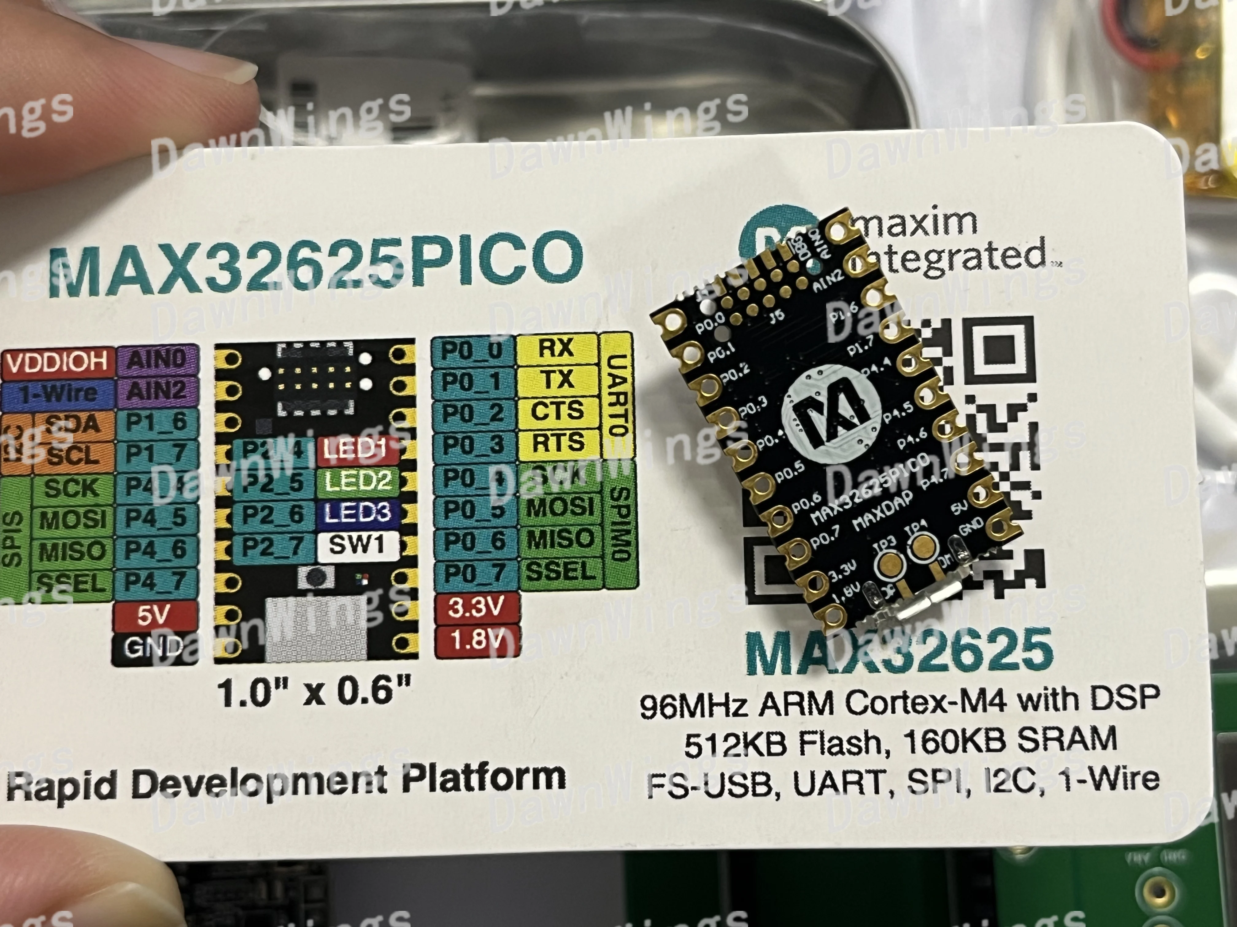 MAX86150EVSYS    평가 시스템 키트 MAX86150 PPG+ECG + MAX32630FTHR 개발 보드(배터리 없음)