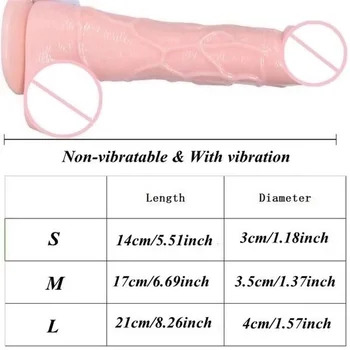 Dildo Vibrator Erotic Sextoys Realistic Huge Penis Strong Suction Cup Dick Vibrators For Women Vibrating Adult Products Sex Shop 2