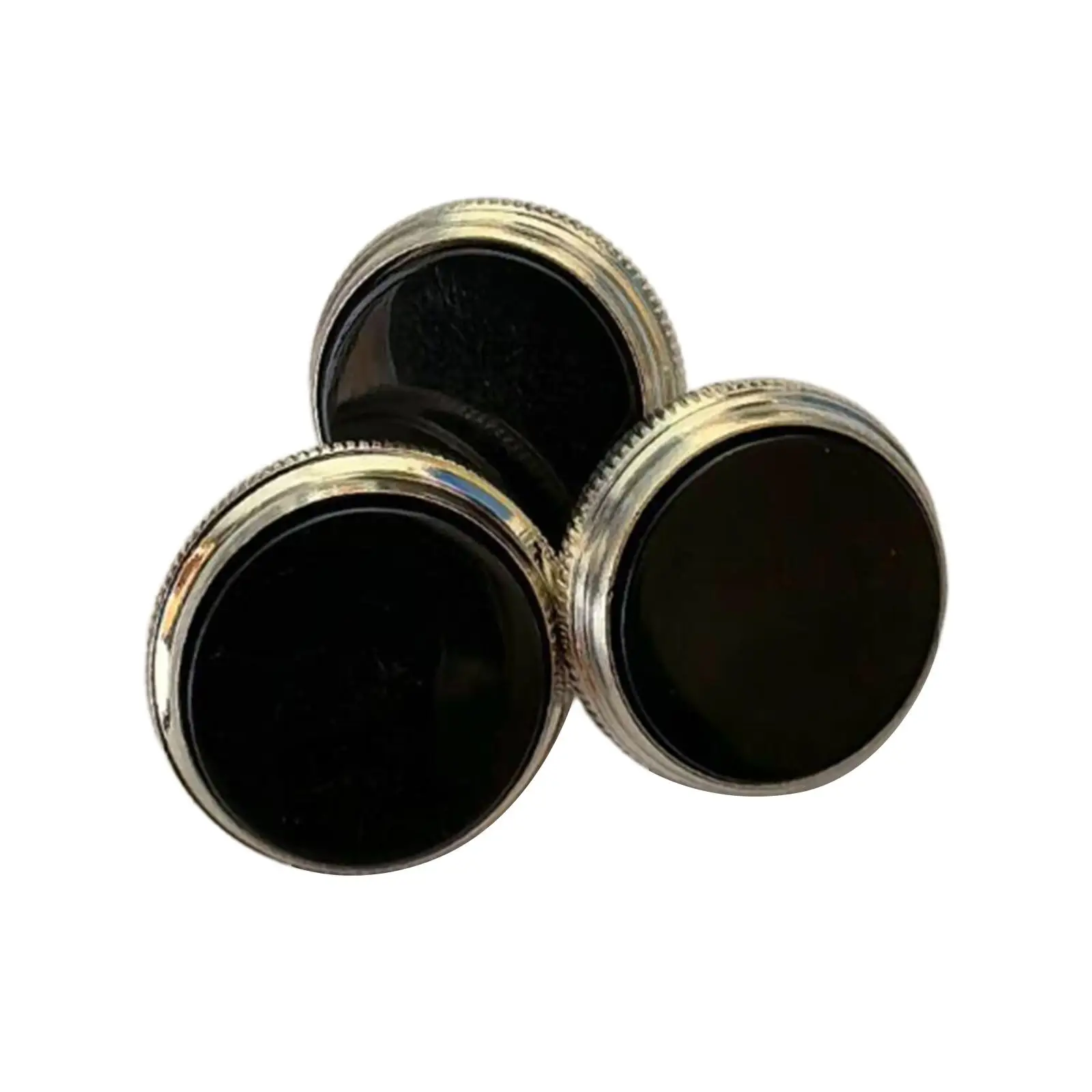 3x Trumpet Valve Caps Professional for Musician Beginners Decoration Easy Installation Replace Parts Trumpet Key Buttons