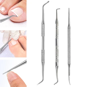 Ingrown Toenail Correction Tool Set Stainless Steel Nail Shaver Pedicure Knife Nail Files Paronychia Care Foot Cleaning Tools