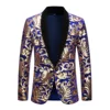 New European and American Stage Velvet Sequin Fashion Handsome Trend European and American Suit Stage Clothes for Singers Men 3
