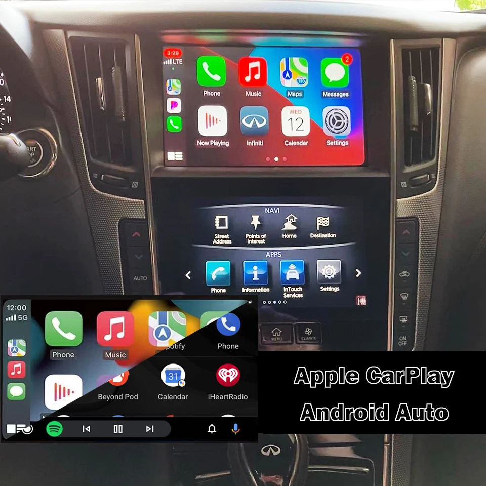 

CarPlay беспроводной модуль для Infiniti Q50 2016 2017 2018 2019 Android Авто Airplay Смарт Мультимедийный адаптер модернизация