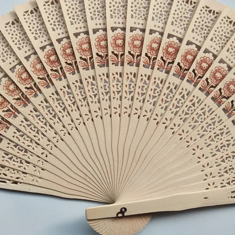 Hand Folding Fan Art Craft Chinese DIY Dance Hand Fan For Party Wedding Decoration Home Decoration Ornaments 1pcs