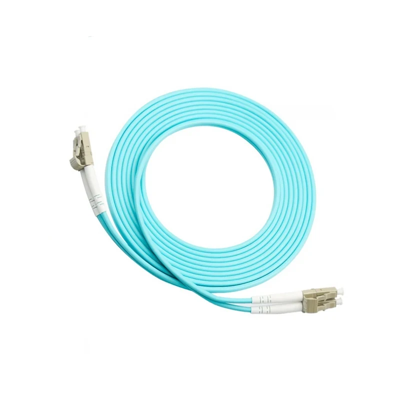 FASO 20Pcs/Bag OM3 LC/UPC  Multimode Optical Fiber Optic Patch Cord Jumper Duplex 3.0mm Optical Patch Cable