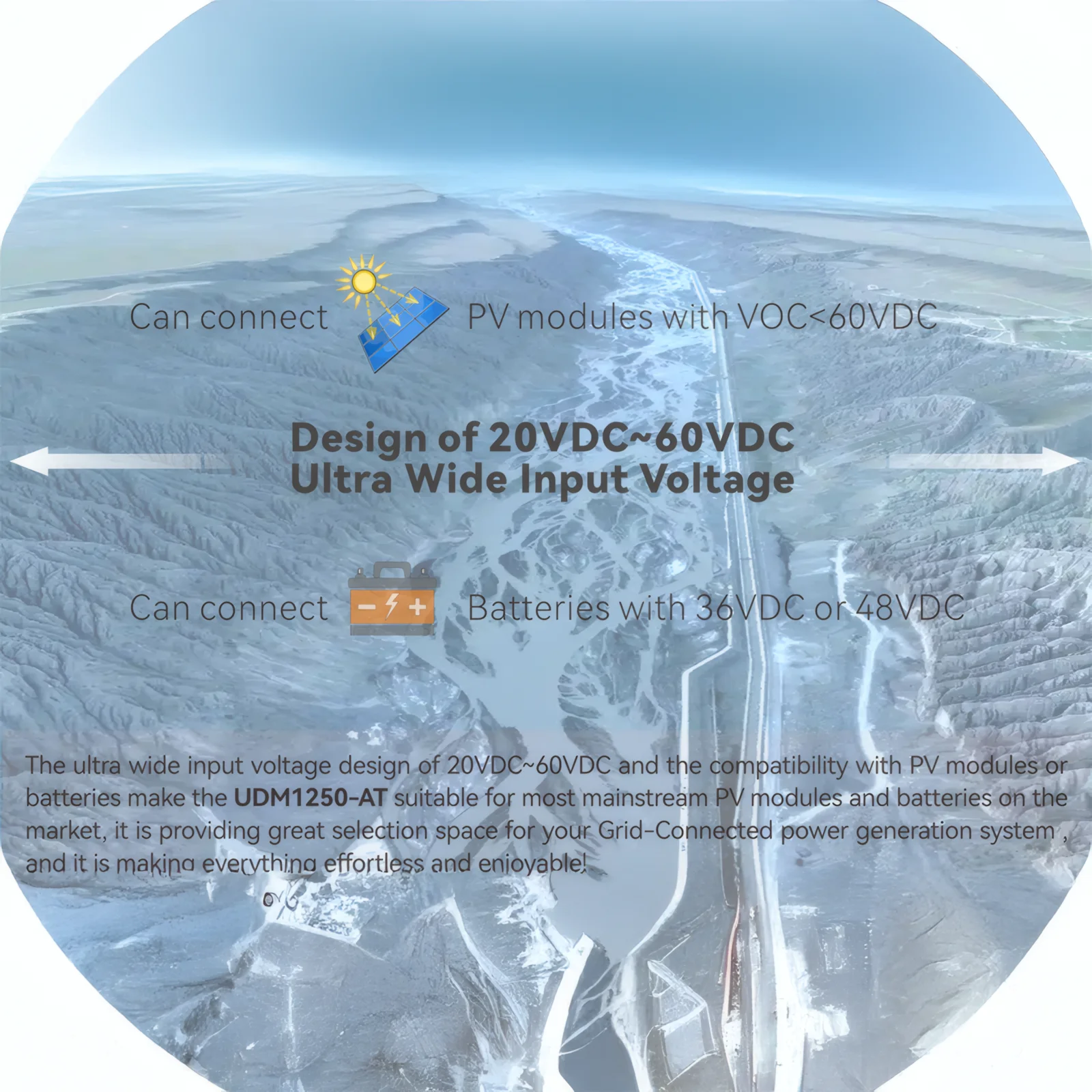 POWLSOJX 180?265VAC 태양광 마이크로 인버터 1000W/1250W, PV 및 배터리 동시 사용, WiFi 및 IP65 방수 기능을 갖춘 그리드 연결형