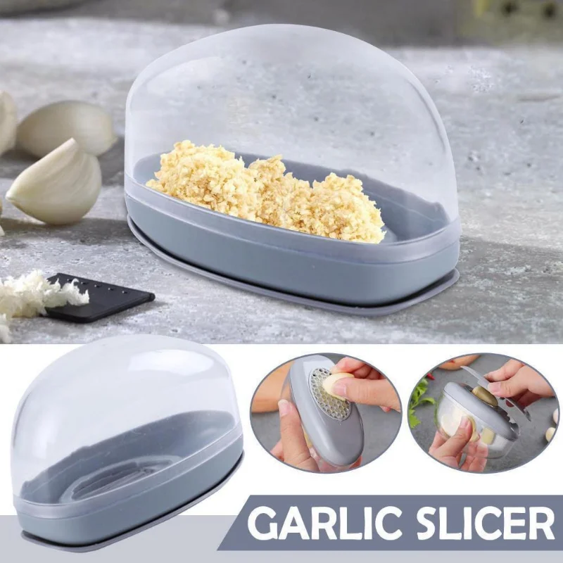 Nuova Affettatrice Manuale Per Aglio Piccola Macinazione Di Aglio Per Uso Domestico Cottura Smasher Grattugia Da Cucina Gadget Strumento Aglio S4D9