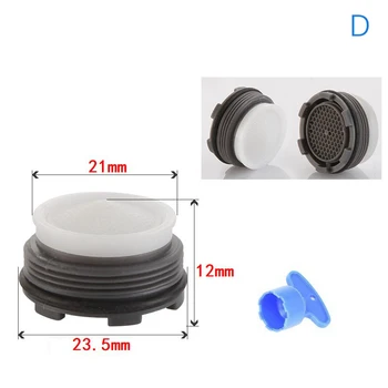 1ชิ้นตัวเติมอากาศทำจากพลาสติกสำหรับห้องน้ำแกนในตัวก๊อกน้ำเกลียวตัวเมียด้านในอุปกรณ์อะไหล่ตัวกรองหัวฉีดในครัว 11