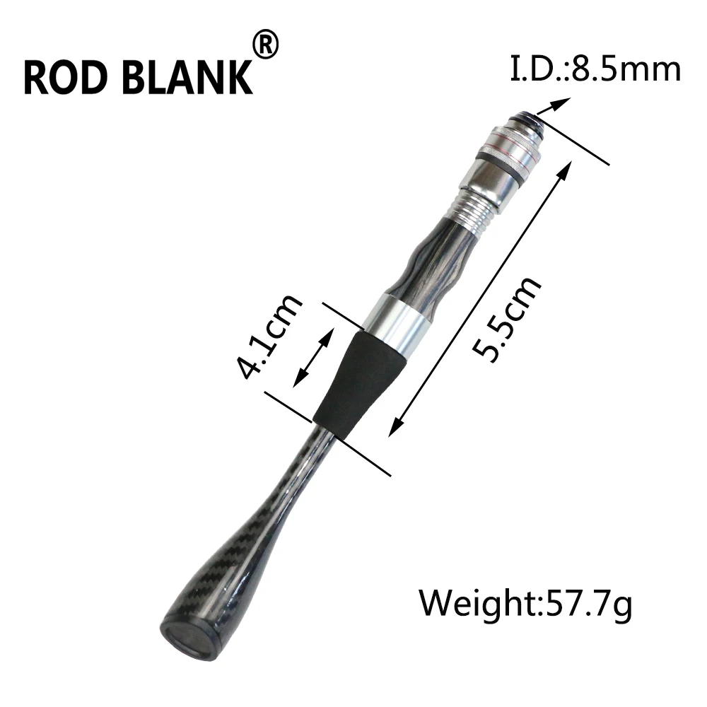 Rod Blank 1 Set carbon Handle kit Wood Reel Seat Spinning Casting Trout  Fishing Rod DIY Component Rod Repair Accessory