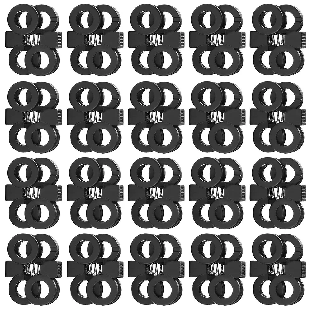 Lazy Shoe Lace Buckle 20 Pcs Running Shoes Shoelace Strap Holder Drawstring Plastic Hooks Child