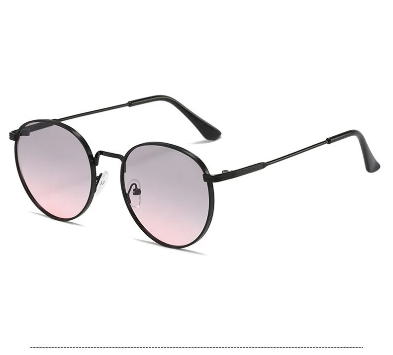 2026 Metallrahmen Runde Sonnenbrille Damen Mode Kleine Mehrfarbige Sonnenbrillen Damen UV400 Trendige Punk Herren Brillen – Detail 10
