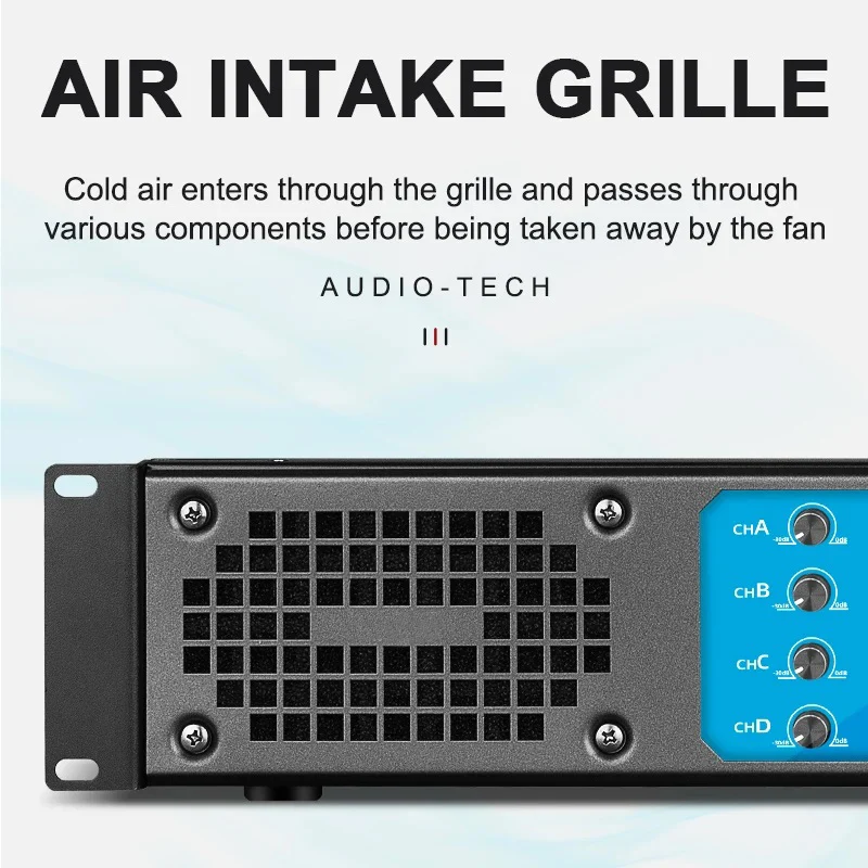 GAP-604 Digital Amplifier Professional 550W 4 Channels 8 channels Powerful Amplifier For KTV Stage Concern Church