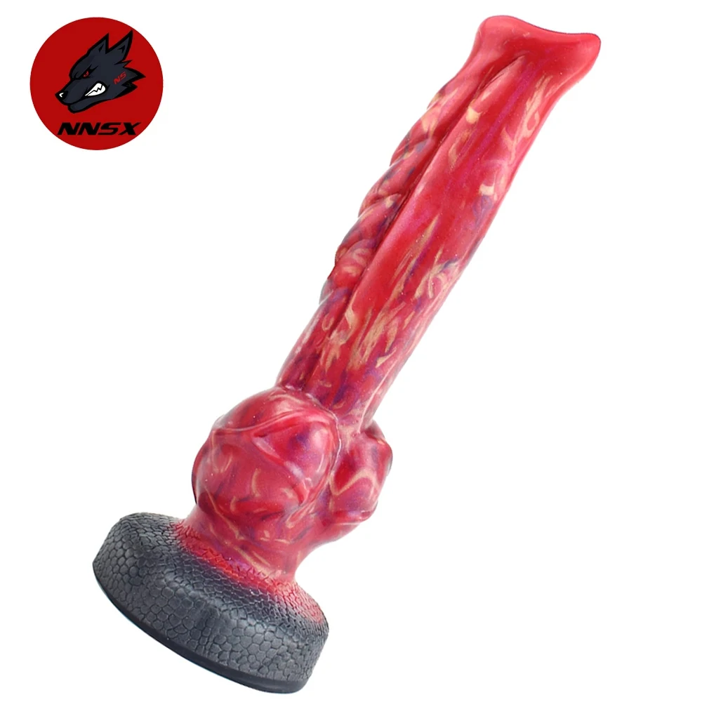 

NNSX Scale Knot Wolf Dildo with Suction Cup Sex Cock for Women Gay Cone Head Getting Small ButtPlug Fantasy Penis Sexy Toy Shop