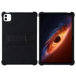 Durable Shockproof Silicone Stand Case (Black)