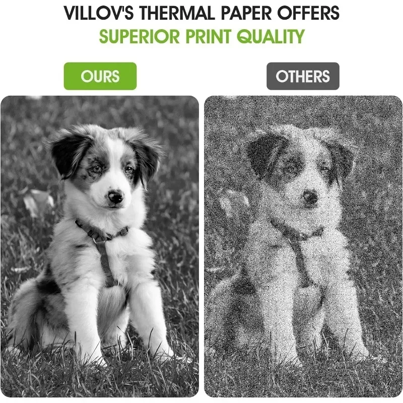 Thermal Sticker Paper for Sticker Printer: Sticky and Enhanced Photo Printing, for DIY, Journal and Study Notes|3 Rolls|57mm