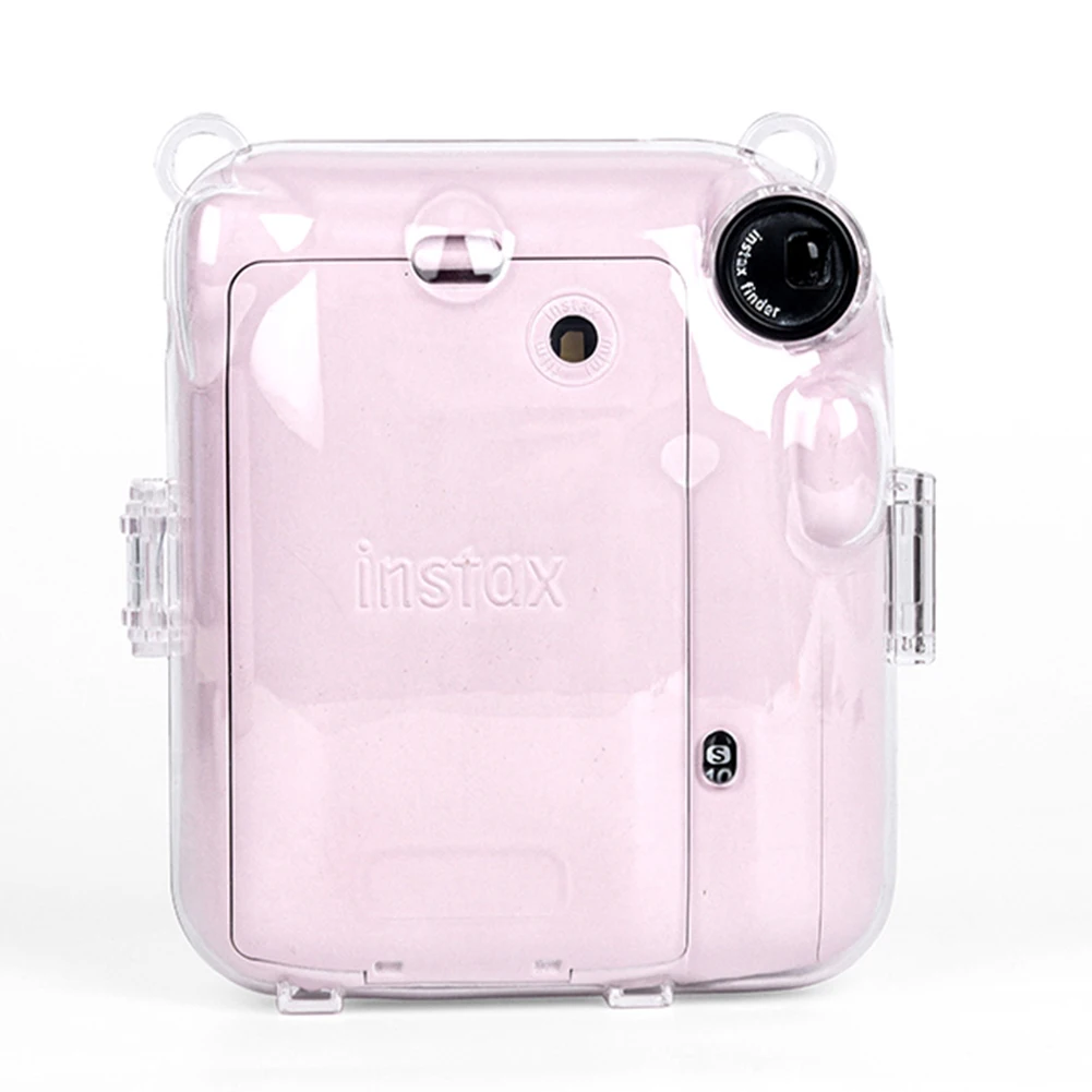Mini Camera Bag PC Crystal Protective Shell Transparent Protective Sleeve for Fujifilm Instax Mini 12 for Camera Instax Mini12