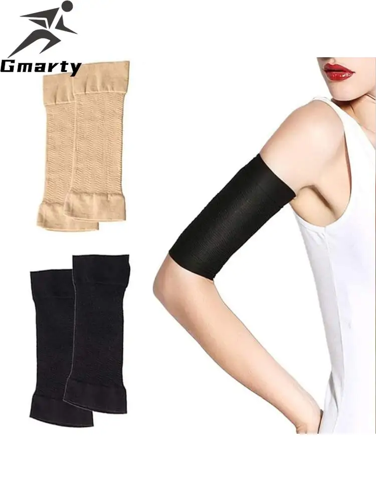 

Women's Weight Loss Arm Shaper Elastic Compression Arm Sleeve Slim Scar Covering Improvement Shaper Sleeve Protector Breathable