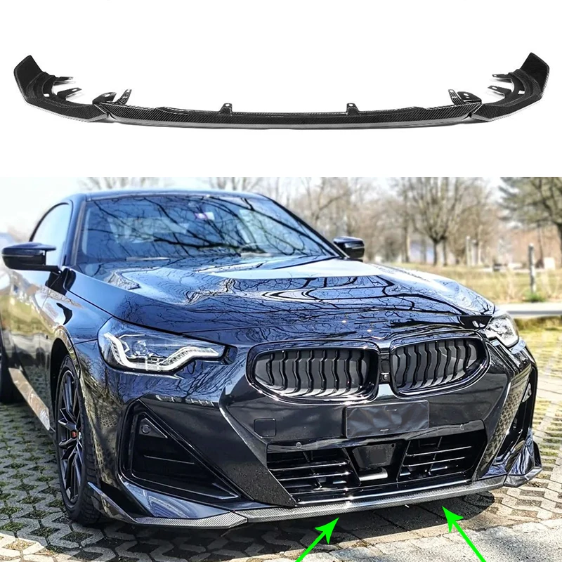 G42 M-Tech Dry Carbon Fiber Paraurti Anteriore Spoiler Mento Labbro Per Bmw G42 M240I M Sport 2021Up Accessori Auto