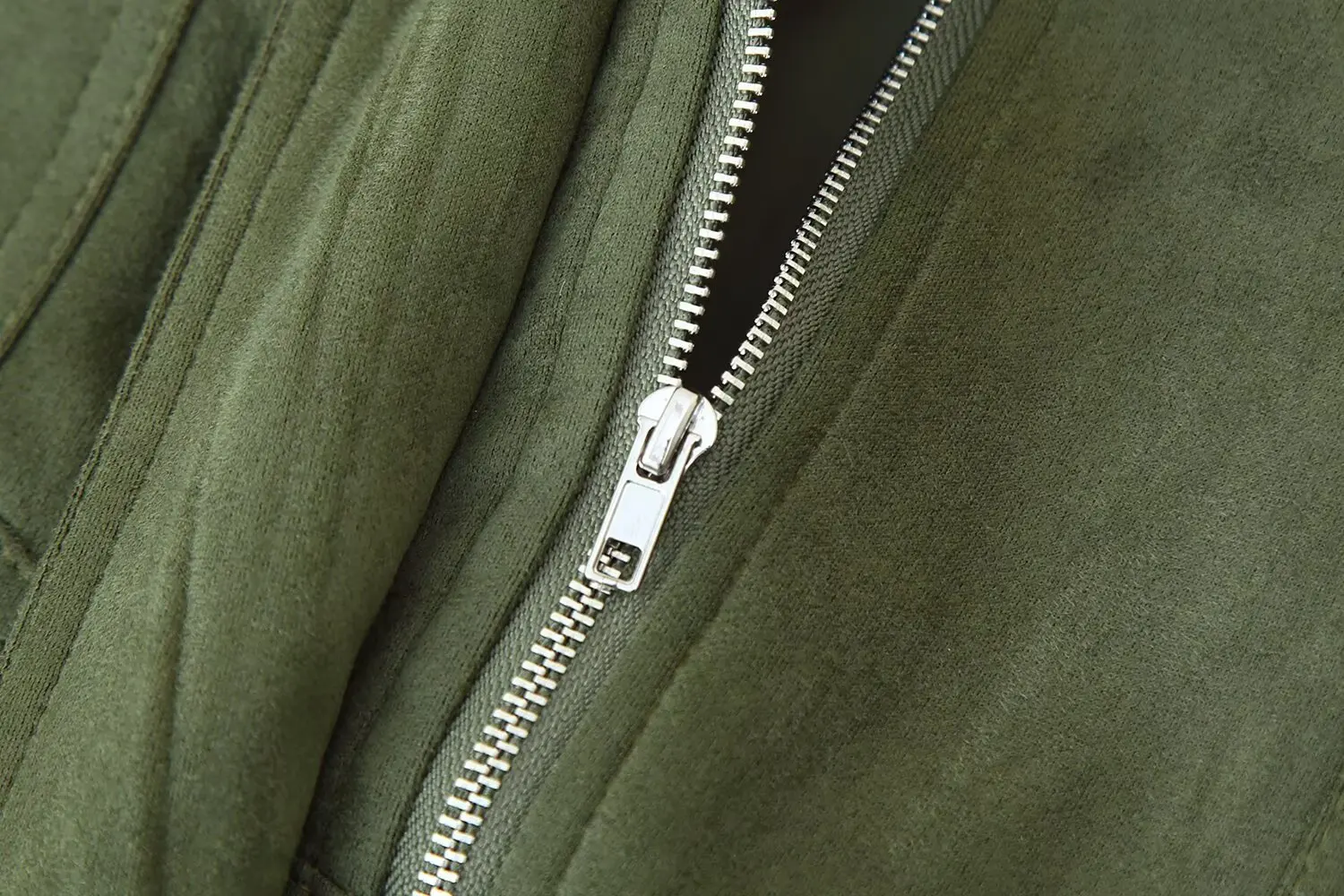 Solid Short Jacket Elastic Hem Long Sleeve Jackets For Women Autumn Winter Zipper Coat Fashion Women's Jackets Streetwear