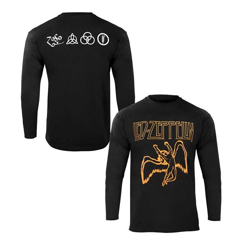 2026 Retro Winter- und Herbst-Hoodie für Männer und Frauen - Led Zeppelin Band Rock Punk Kapuzenpullover Jacke