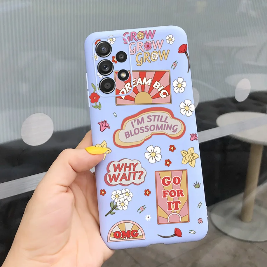Colorful Flower Painted Soft Silicone Back Cover - Vibrant Design Protective Phone Case