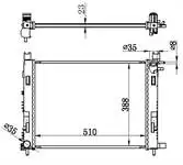 

Внутренний радиатор двигателя MRN072023 для CLIO IV, символ захвата, сандеро, Логан, лодgy, DOKKER, 0, 9TCE-510 ×