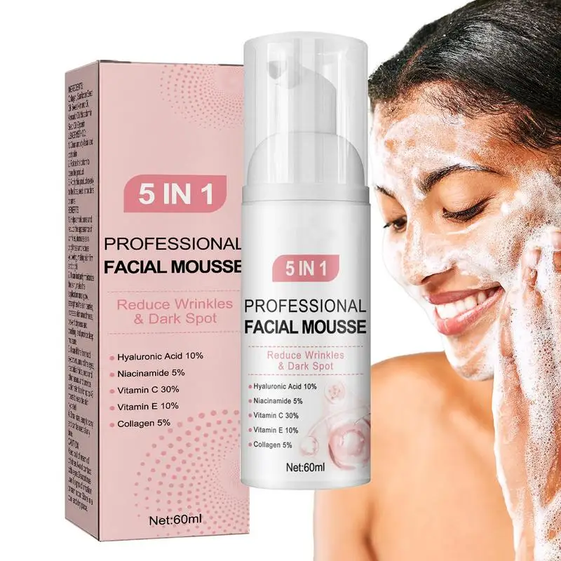 Facial foaming Cleanser Deeply Cleansing Oil Control Moisturizing Blackhead Removal Skin Care Face Wash Foam Cleanser 2
