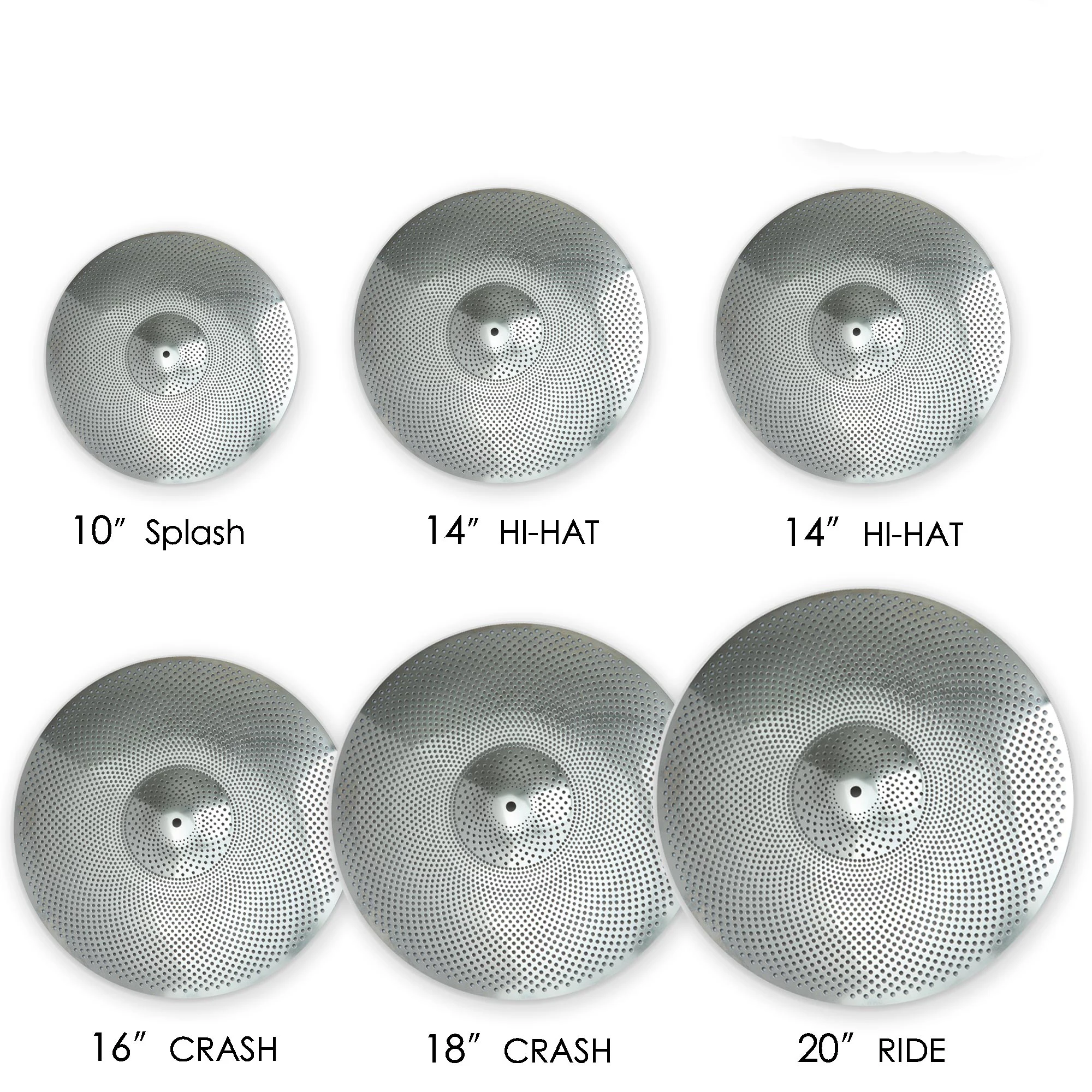 Набор тарелок с низким объемом, тихая модель 10/14 ''/16''/18 ''/20'' (6 шт.) | Бесплатная сумка для тарелок в комплекте